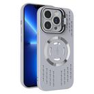 For iPhone 13 Pro Lens Holder MagSafe Cooling Phone Case(Grey) - 1