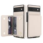 For Google Pixel 8 Crossbody Dual-buckle Wallet RFID Back Leather Phone Case(White) - 2