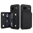 For Google Pixel 8a Crossbody Dual-buckle Wallet RFID Back Leather Phone Case(Black) - 2
