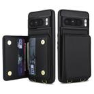 For Google Pixel 8 Pro Crossbody Dual-buckle Wallet RFID Back Leather Phone Case(Black) - 2