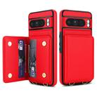 For Google Pixel 8 Pro Crossbody Dual-buckle Wallet RFID Back Leather Phone Case(Red) - 2