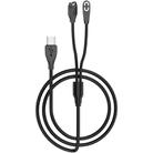 2 in 1 Earphone & Smart Watch Charging Adapter Cable for Shokz & Garmin, Interface:Type-C - 1