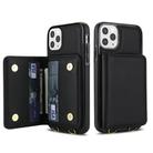 For iPhone 11 Pro Crossbody Dual-buckle Wallet RFID Back Leather Phone Case(Black) - 2