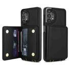 For Samsung Galaxy A13 5G / 4G Crossbody Dual-buckle Wallet RFID Back Leather Phone Case(Black) - 2