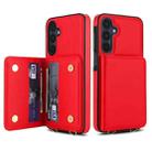 For Samsung Galaxy A16 5G Crossbody Dual-buckle Wallet RFID Back Leather Phone Case(Red) - 2