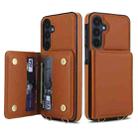 For Samsung Galaxy A16 5G Crossbody Dual-buckle Wallet RFID Back Leather Phone Case(Brown) - 2