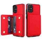 For Samsung Galaxy A51 4G Crossbody Dual-buckle Wallet RFID Back Leather Phone Case(Red) - 2