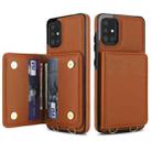 For Samsung Galaxy A71 4G Crossbody Dual-buckle Wallet RFID Back Leather Phone Case(Brown) - 2