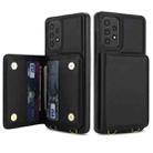 For Samsung Galaxy A53 5G / 4G Crossbody Dual-buckle Wallet RFID Back Leather Phone Case(Black) - 2