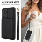 For Samsung Galaxy Note20 Ultra Crossbody Dual-buckle Wallet RFID Back Leather Phone Case(Black) - 3