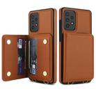 For Samsung Galaxy Note20 Ultra Crossbody Dual-buckle Wallet RFID Back Leather Phone Case(Brown) - 2