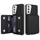 For Samsung Galaxy S21+ 5G Crossbody Dual-buckle Wallet RFID Back Leather Phone Case(Black) - 2