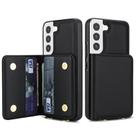 For Samsung Galaxy S21 FE 5G Crossbody Dual-buckle Wallet RFID Back Leather Phone Case(Black) - 2