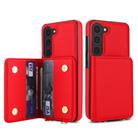 For Samsung Galaxy S23+ 5G Crossbody Dual-buckle Wallet RFID Back Leather Phone Case(Red) - 2