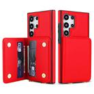 For Samsung Galaxy S24 Ultra 5G Crossbody Dual-buckle Wallet RFID Back Leather Phone Case(Red) - 2