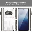 For Nothing Phone 3a PC Hybrid TPU Airbag Shockproof Phone Case(Transparent Black) - 2