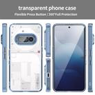 For Nothing Phone 3a PC Hybrid TPU Airbag Shockproof Phone Case(Transparent Blue) - 2