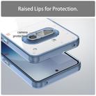 For Nothing Phone 3a PC Hybrid TPU Airbag Shockproof Phone Case(Transparent Blue) - 3