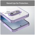 For Nothing Phone 3a PC Hybrid TPU Airbag Shockproof Phone Case(Transparent Purple) - 3