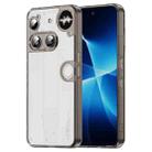 For Nothing Phone 3 PC Hybrid TPU Airbag Shockproof Phone Case(Transparent Black) - 1