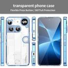 For Nothing Phone 3 PC Hybrid TPU Airbag Shockproof Phone Case(Transparent Blue) - 2