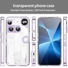 For Nothing Phone 3 PC Hybrid TPU Airbag Shockproof Phone Case(Transparent Purple) - 2