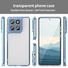 For Motorola Edge 60 PC Hybrid TPU Airbag Shockproof Phone Case(Transparent Blue) - 2
