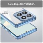 For Motorola Edge 60 PC Hybrid TPU Airbag Shockproof Phone Case(Transparent Blue) - 3