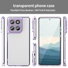 For Motorola Edge 60 PC Hybrid TPU Airbag Shockproof Phone Case(Transparent Purple) - 2