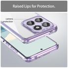 For Motorola Edge 60 PC Hybrid TPU Airbag Shockproof Phone Case(Transparent Purple) - 3