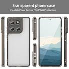 For Motorola Edge 60 Fusion PC Hybrid TPU Airbag Shockproof Phone Case(Transparent Black) - 2