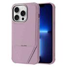 For iPhone 13 Pro Fabric Feel PU MagSafe Phone Case(Purple) - 1