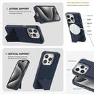 For iPhone 13 Pro Max Fabric Feel PU MagSafe Phone Case(Blue) - 3