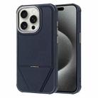 For iPhone 15 Pro Fabric Feel PU MagSafe Phone Case(Blue) - 1