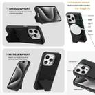 For iPhone 16 Plus Fabric Feel PU MagSafe Phone Case(Black) - 3