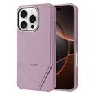 For iPhone 16 Pro Fabric Feel PU MagSafe Phone Case(Purple) - 1