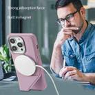 For iPhone 16 Pro Fabric Feel PU MagSafe Phone Case(Purple) - 2