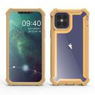 For iPhone 12 mini Four-corner Shockproof All-inclusive Transparent Space Protective Case(Gold) - 2