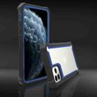 For iPhone 12 mini Four-corner Shockproof All-inclusive Transparent Space Protective Case(Black Blue) - 3