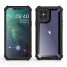 For iPhone 12 mini Four-corner Shockproof All-inclusive Transparent Space Protective Case(Black) - 2
