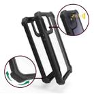 For iPhone 12 mini Four-corner Shockproof All-inclusive Transparent Space Protective Case(Black) - 3