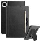For iPad Air 11 2025 / 2024 Multifunctional Wristband Leather Smart Tablet Case(Black) - 1