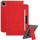 For iPad Air 11 2025 / 2024 Multifunctional Wristband Leather Smart Tablet Case(Red) - 1