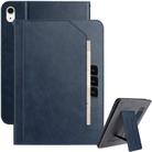 For iPad mini 6 / mini 2024 Multifunctional Wristband Leather Smart Tablet Case(Dark Blue) - 1
