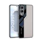For Samsung Galaxy S25 Edge 5G GKK Plating TPU + Leather Supercar Full Coverage Phone Case(Grey) - 1
