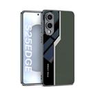 For Samsung Galaxy S25 Edge 5G GKK Plating TPU + Leather Supercar Full Coverage Phone Case(Green) - 1