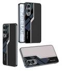 For Samsung Galaxy S25 Edge 5G GKK Plating TPU + Leather Supercar Full Coverage Phone Case(Carbon Fiber) - 2