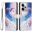For Realme 14 / P3 5G / 14T 5G Colored Drawing Pattern Leather Phone Case(Love Butterfly) - 3