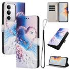 For Realme C71 4G Color Drawing Pattern Leather Phone Case(Love Butterfly) - 1