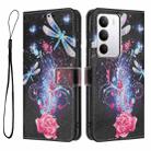 For Realme C71 4G Color Drawing Pattern Leather Phone Case(Dragonfly) - 3